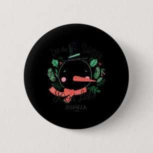 Macaron Rond 5 Cm T Shirt Liste de Bonne Saint Nicolas Bonhomme de N