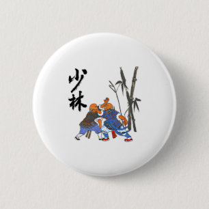 Macaron Rond 5 Cm T Shirt Moines Shaolin