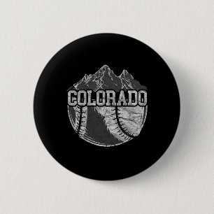 Macaron Rond 5 Cm T-shirt pour fan de baseball Colorado Vintage Mont
