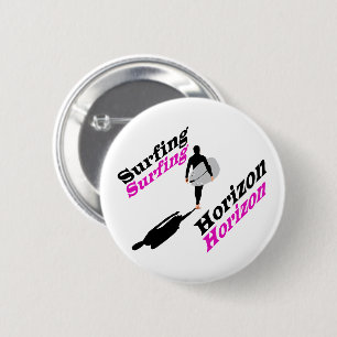 Macaron Rond 5 Cm T-shirt pour l'horizon de surf