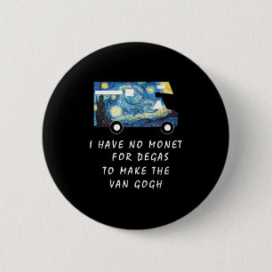 Macaron Rond 5 Cm T Shirt Road Trip Van Gogh T Shirt Drôle Caravane