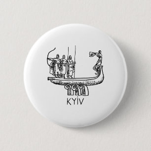 Macaron Rond 5 Cm T Shirt Tee Legendary Founders Of Kiev Kyiv Ukrain