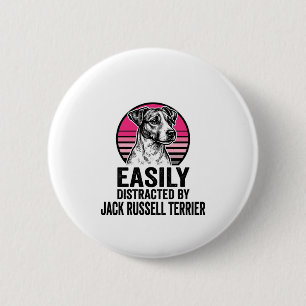 Macaron Rond 5 Cm T-shirt vintage Jack Russell Terrier facilement di