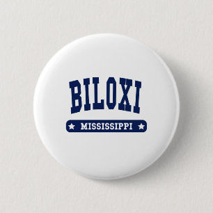 Macaron Rond 5 Cm T-shirts Biloxi Mississippi College Style