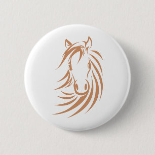 Macaron Rond 5 Cm T-shirts de cheval, chemises et habillement fait