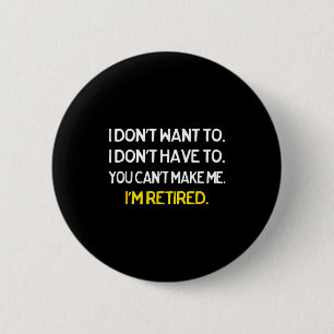 Macaron Rond 5 Cm T-shirts de famille abordables Noir Je ne veux pas
