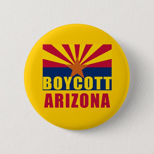 Macaron Rond 5 Cm T-shirts de l'ARIZONA de BOYCOTT, boutons, sweat - (Devant)