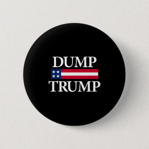 Macaron Rond 5 Cm T-shirts déverser trump noir unisexe moderne polit