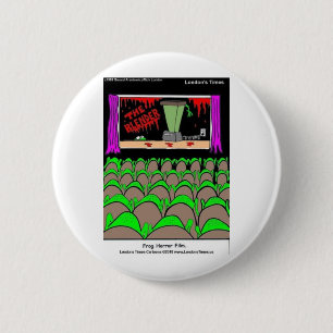 Macaron Rond 5 Cm T-shirts drôles de film d'horreur de grenouille Mu