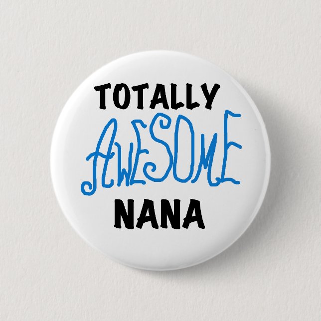 Macaron Rond 5 Cm T-shirts et cadeaux bleus totalement (Devant)