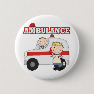 Macaron Rond 5 Cm T-shirts et cadeaux d'ambulance