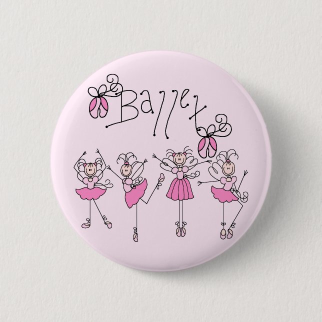Macaron Rond 5 Cm T-shirts et cadeaux de ballet (Devant)