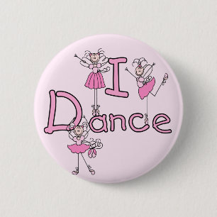 Macaron Rond 5 Cm T-shirts et cadeaux de danse de la ballerine I