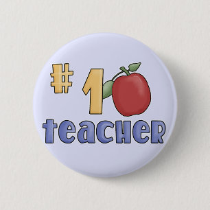 Macaron Rond 5 Cm T-shirts et cadeaux de professeur du numéro un