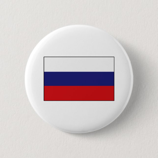 Macaron Rond 5 Cm T-shirts et cadeaux du drapeau russe (Devant)