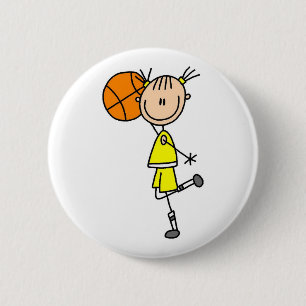 Macaron Rond 5 Cm T-shirts et cadeaux du Joueur de basket-ball de fi