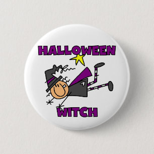 Macaron Rond 5 Cm T-shirts et cadeaux Halloween Witch