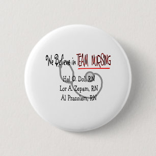 Macaron Rond 5 Cm T-shirts et cadeaux hilares d'infirmière