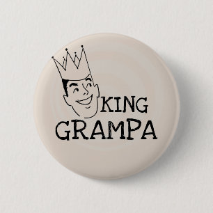 Macaron Rond 5 Cm T-shirts et cadeaux King Grampa