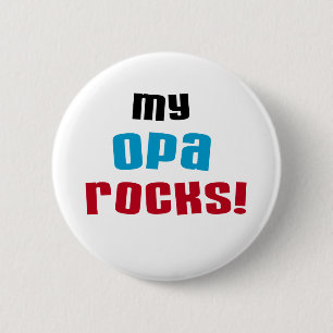 Macaron Rond 5 Cm T-shirts et cadeaux My Opa Rocks