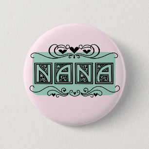 Macaron Rond 5 Cm T-shirts et cadeaux Nameplate Nana