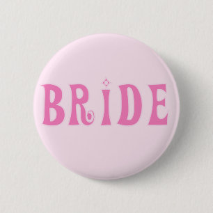 Macaron Rond 5 Cm T-shirts et cadeaux roses de jeune mariée