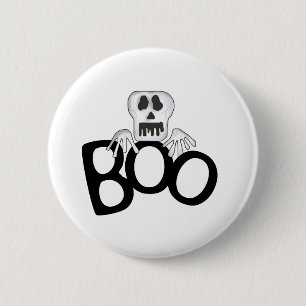 Macaron Rond 5 Cm T-shirts et cadeaux Skeleton Boo