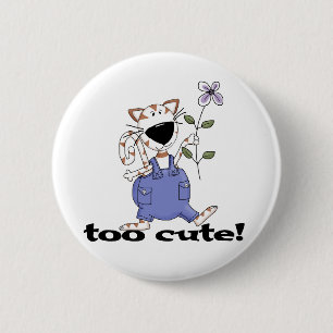 Macaron Rond 5 Cm T-shirts et cadeaux trop mignons de chat de Kitty