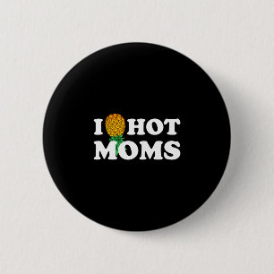 Macaron Rond 5 Cm T-shirts pour hommes pineapple hot moms à l'envers
