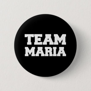 Macaron Rond 5 Cm T-shirts "Team Maria"
