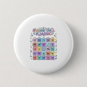 Macaron Rond 5 Cm Table périodique licorne de magie Cadeau mignon te