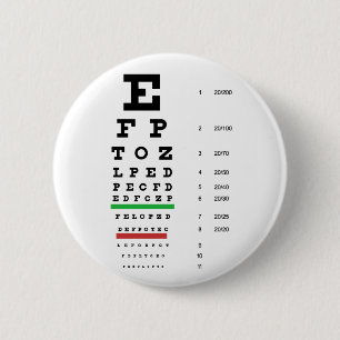 Macaron Rond 5 Cm tableau de vision de Snellen pour l'opthalmologue