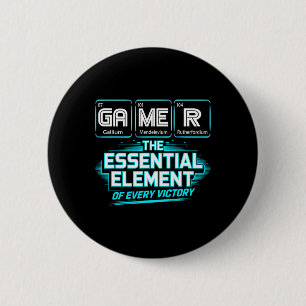 Macaron Rond 5 Cm Tableau périodique des éléments de gamer Chimie Sc