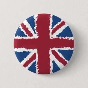 Macaron Rond 5 Cm Tableau Union Jack par Heva Weva