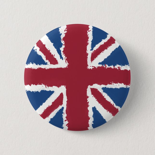 Macaron Rond 5 Cm Tableau Union Jack par Heva Weva (Devant)