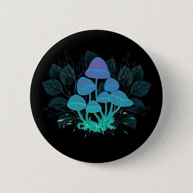 Macaron Rond 5 Cm Tabourets dans Bushes (Devant)