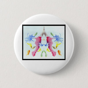 Macaron Rond 5 Cm Tache d'encre 10,0 de Rorschach