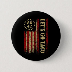 Macaron Rond 5 Cm Taco Funny Allons-y Taco Chemises Tee - shirts