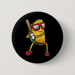 Macaron Rond 5 Cm Taco Jouer De Baseball Mexicain Cinco De Mayo Enfa
