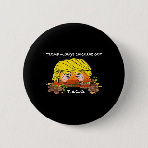 Macaron Rond 5 Cm Taco Trade Chicken T.a.c.o Trump toujours poulets