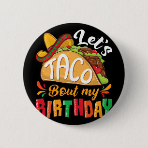 Macaron Rond 5 Cm Tacoquons Mon Anniversaire Garçons Mexicain Cinco