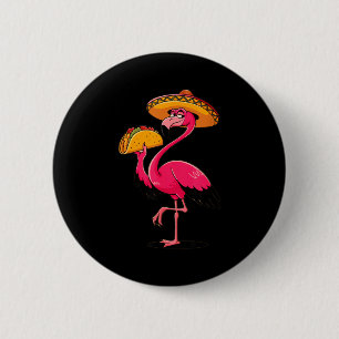 Macaron Rond 5 Cm tacos flamants mexicains mignons cinq de mayo fête
