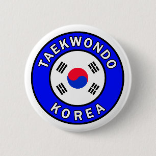 Macaron Rond 5 Cm Taekwondo button