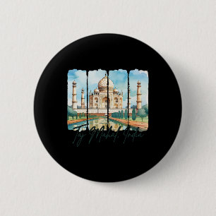 Macaron Rond 5 Cm Taj Mahal Inde Voyage Voyage Taj Mahal Souvenir
