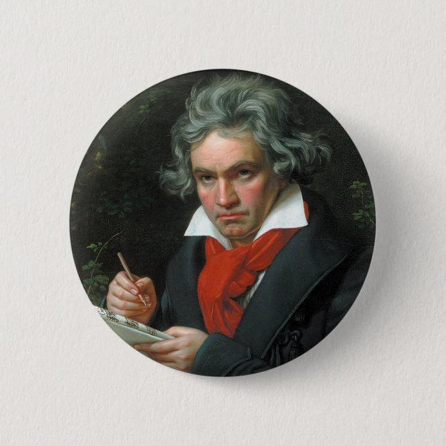 Macaron Rond 5 Cm Talent de Beethoven (Devant)
