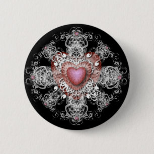Macaron Rond 5 Cm TALENT de bouton de valentine