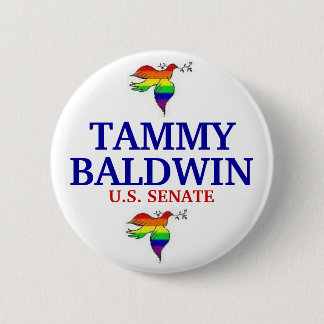 Macaron Rond 5 Cm Tammy Baldwin POUR le SÉNAT