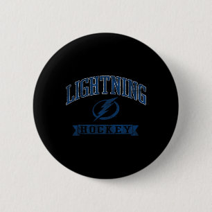 Macaron Rond 5 Cm Tampa Y Lightning Vintage Hockey Gris Officielleme