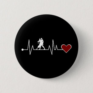 Macaron Rond 5 Cm Tango Dance Couple Danser cadeau Heartbeat