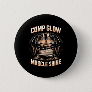 Macaron Rond 5 Cm Tanning Lumineuse Comp Fitness Buffs Athlètes Homm
